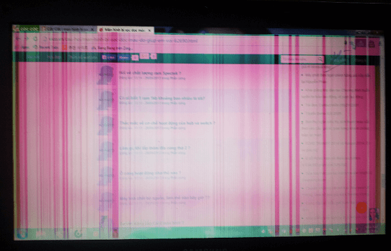 Màn hình laptop bị sọc: Nguyên nhân, cách sửa chữa