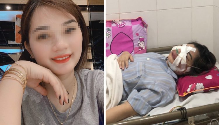 Cô gái xinh đẹp phải rạch mặt, nặn mủ do tiêm mỡ tự thân lên mặt