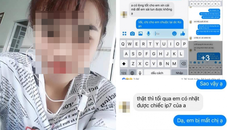 Girl xinh nhặt được iphone 7 nhắn tin xin pass icloud để… đỡ phải bẻ khóa