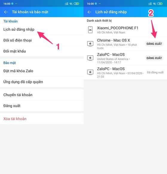 Làm sao để đăng xuất tài khoản Facebook và Zalo từ xa?