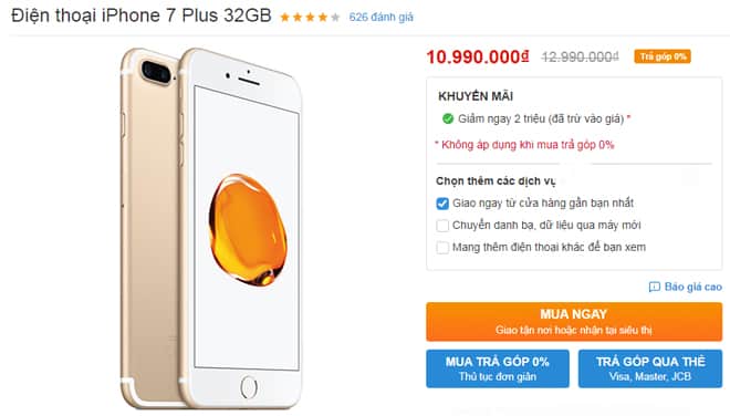 Một số mẫu iPhone giảm giá sâu tại Việt Nam