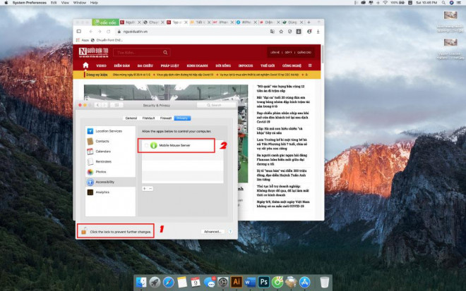 Cách biến iPhone iPad thành chuột cho Macbook