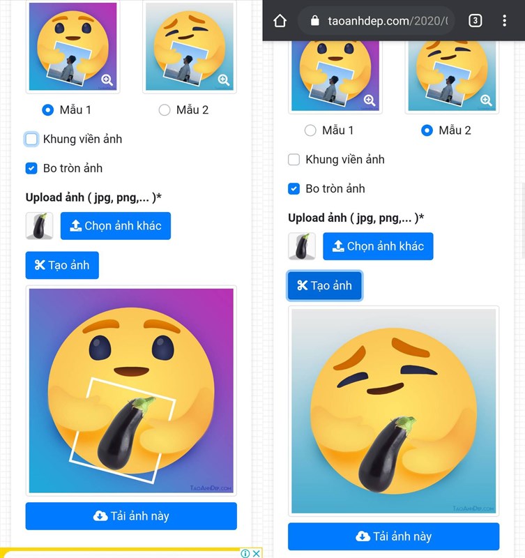 Cách tạo icon thương thương ôm hình cực dễ