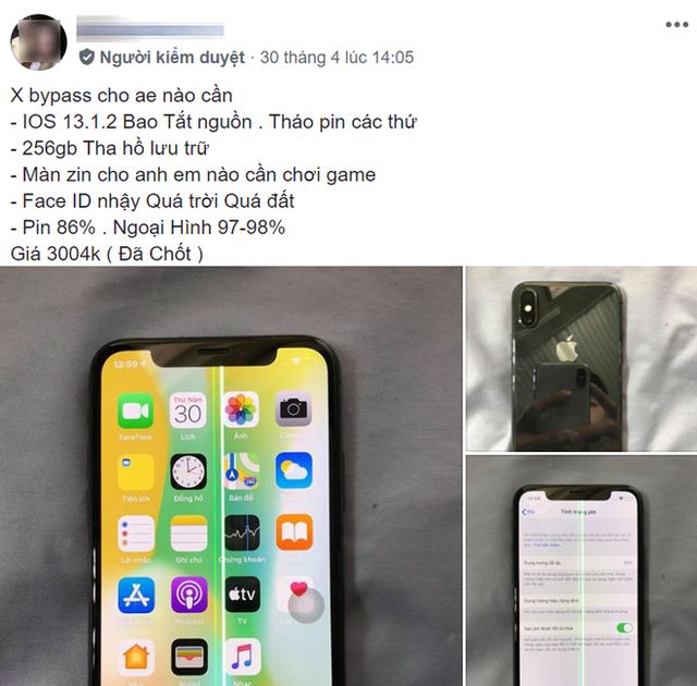 Thực hư iPhone X giá chỉ 4,5 triệu đồng